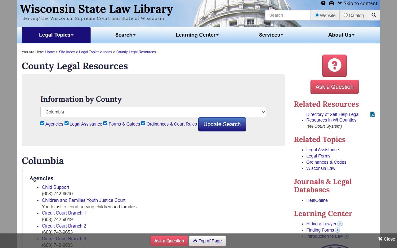 Columbia County Dissolution Of Marriage legal resources