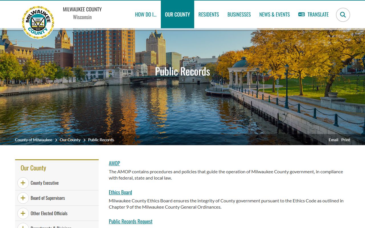 Milwaukee County Dissolution Of Marriage public records guidance