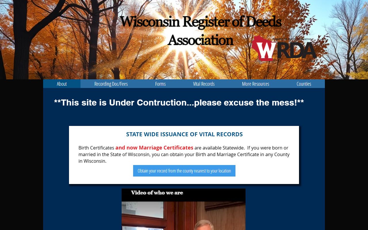 Wisconsin Dissolution Of Marriage certificate resources from the Wisconsin Register of Deeds Association
